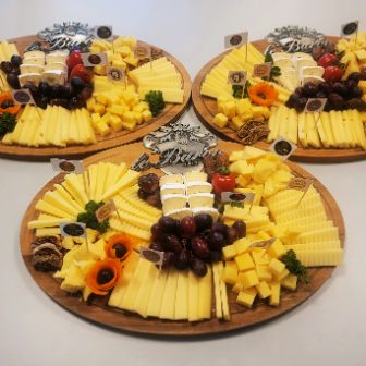 Food-Fotografie, drei Käseplatten