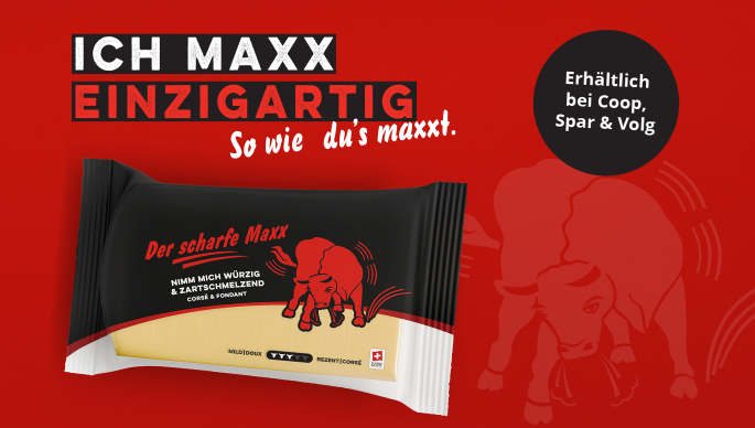 Der scharfe Maxx bei Coop Volg Spar erhältlich