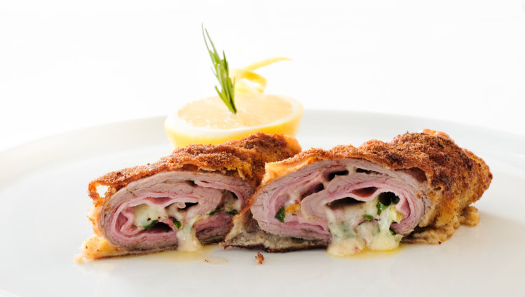 Gericht mit Käse, Cordonbleu für feinen Käsegenuss