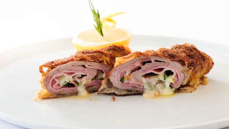 Gericht mit Käse, Cordonbleu für feinen Käsegenuss