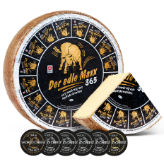 Käselaib Der edle Maxx 365, extrawürzig Schweizer Rohmilchkäse 