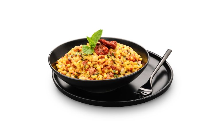 Käsegenuss mit Fregola Sarda Tostata, Rezept mit Käse 