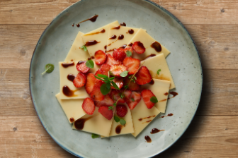 Food Pairings Käse mit Erdbeeren und Balsamico